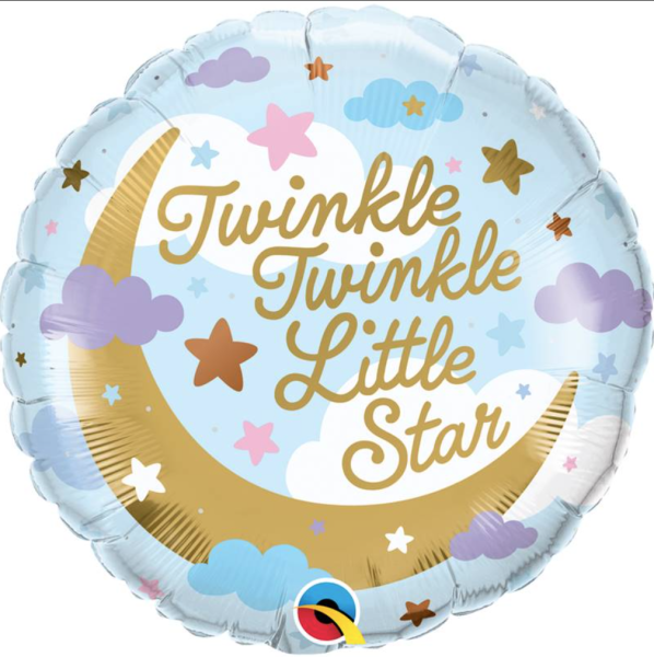 Folienballon - Twinkle Twinkle little star - ø 46cm